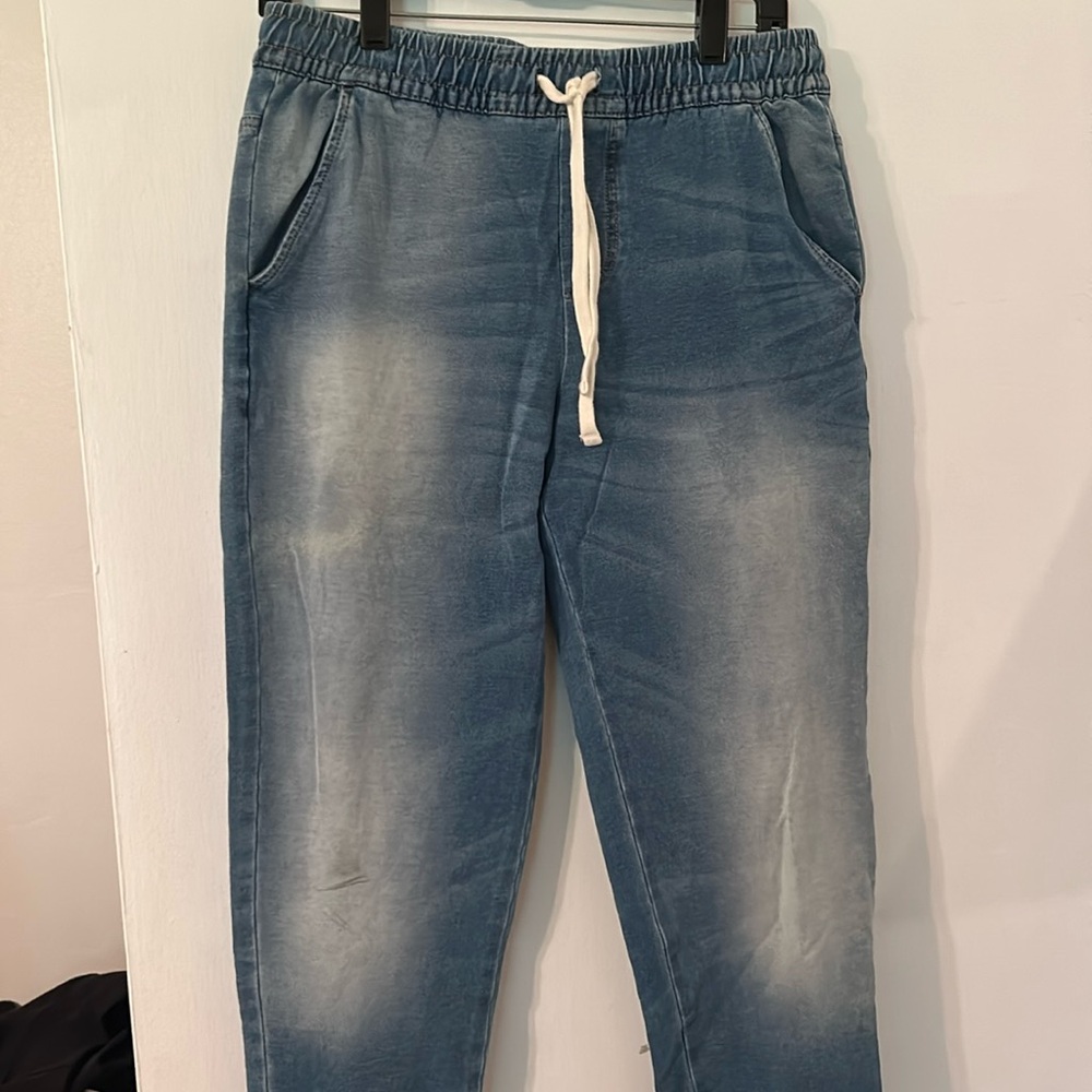 Forever 21 Denim Tie Waist Jeans Jeggings Small